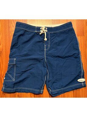 Vtg Billabong Board Shorts Mens 38 9" Cargo Style Swim Trunks 90 Y2K USA Made